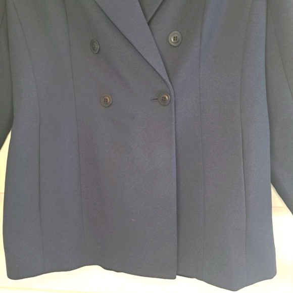 NEW Rena Rowan Navy Blue Blazer Suit Jacket Size 10 - Picture 4 of 7